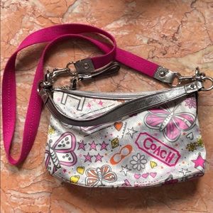 Silver & Pink Coach Butterfly Bag 💞